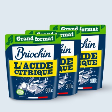 Acheter Lot de 3 Acide Citrique 900g