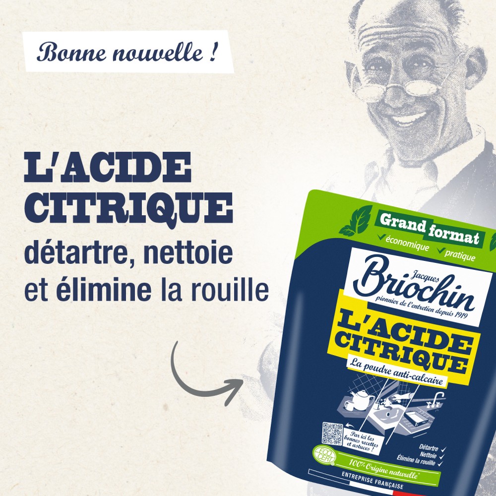 Acheter Lot de 3 Acide Citrique 900g