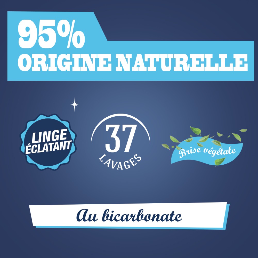 Acheter Lot de 6 recharges de lessives fraicheur au bicarbonate