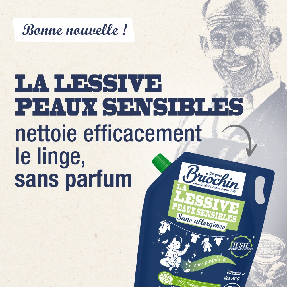 Acheter Lot de 3 recharges de lessives peaux sensibles