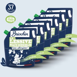 Lot de 6 recharges de lessives peaux sensibles
