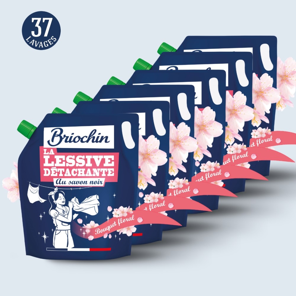 Acheter Lot de 6 recharges de lessives détachantes au savon noir