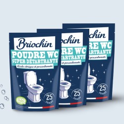 Lot de 3 Poudre WC super détartrante