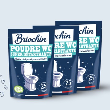 Acheter Lot de 3 Poudre WC super détartrante