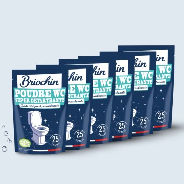 Acheter Lot de 6 Poudre WC super détartrante