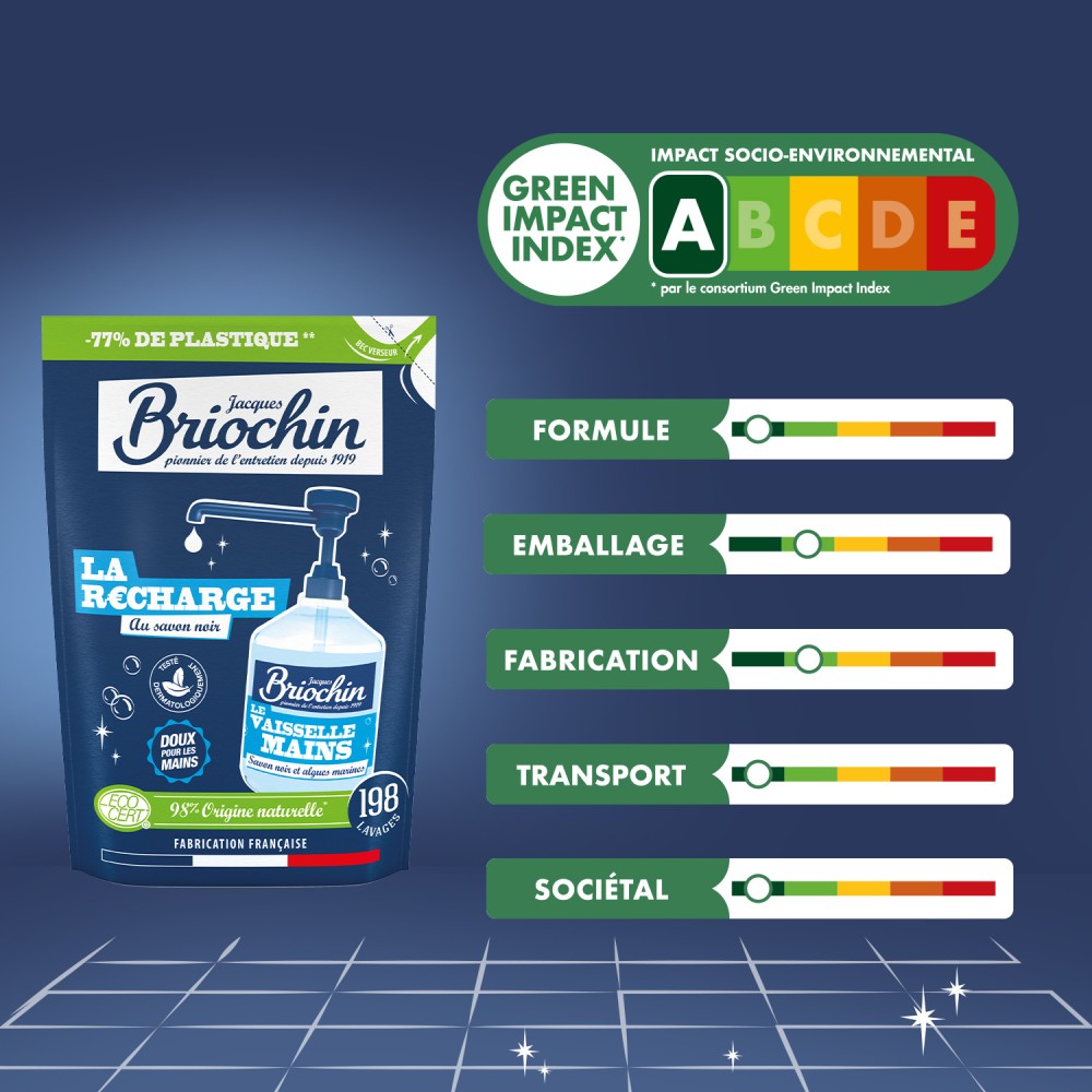 Acheter Recharge liquide vaisselle mains savon noir