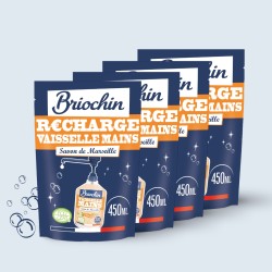 Lot de 4 recharges au savon de Marseille