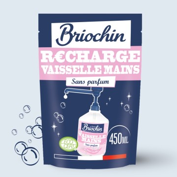 Jacques Briochin - Recharge Liquide vaisselle mains peaux sensibles