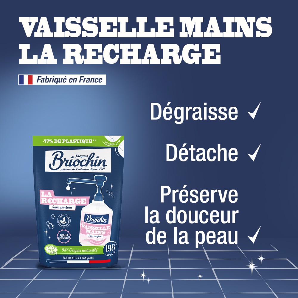 Acheter Lot de 4 recharges liquide vaisselle peaux sensibles