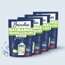 Lot de 4 recharges liquide vaisselle au bicarbonate