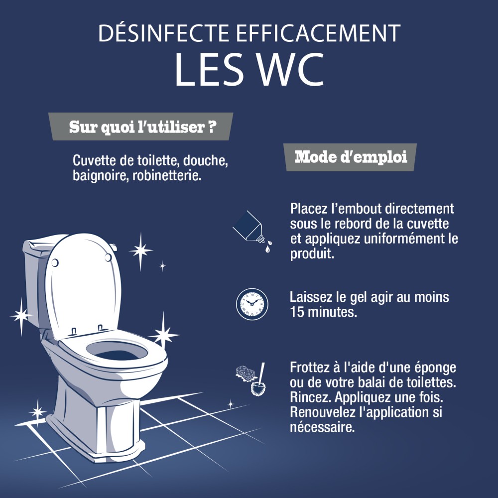 Acheter Lot de 3 Gel WC au vinaigre de ménage