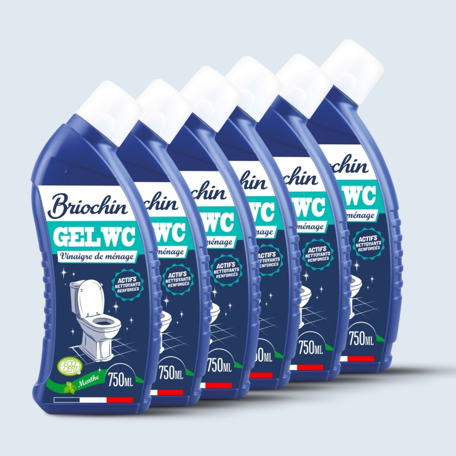 Acheter Lot de 6 Gel WC au vinaigre de ménage
