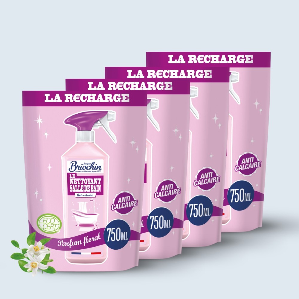 Acheter Lot de 4 Recharges Nettoyant Salle de bain