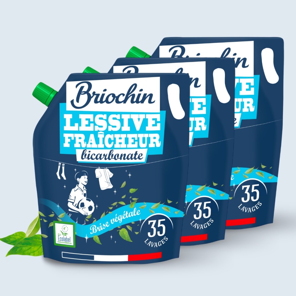 Acheter Lot de 3 recharges de lessives fraicheur au bicarbonate