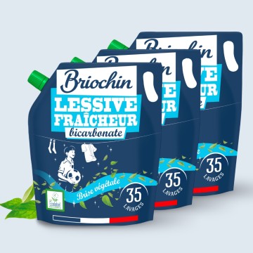 Acheter Lot de 3 recharges de lessives fraicheur au bicarbonate