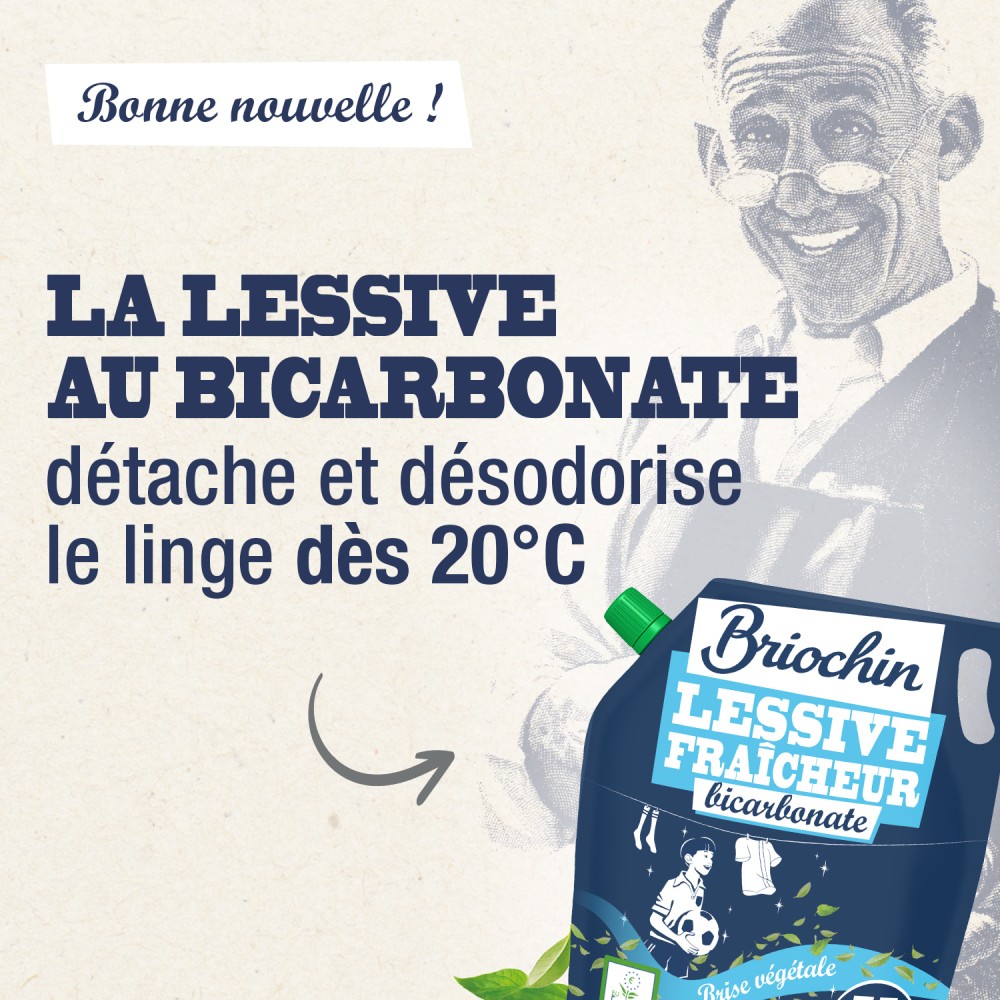 Acheter Lot de 3 recharges de lessives fraicheur au bicarbonate