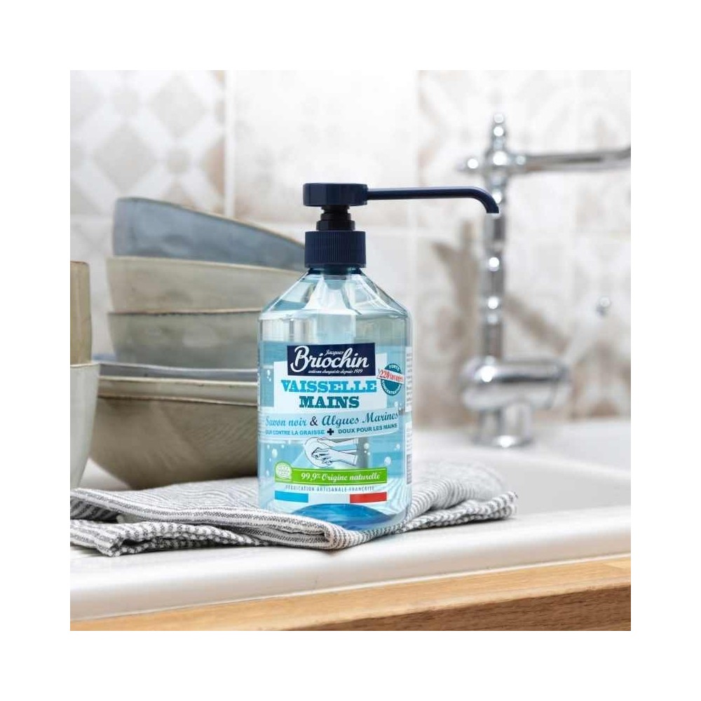 Acheter Liquide vaisselle et main savon noir et algues marines