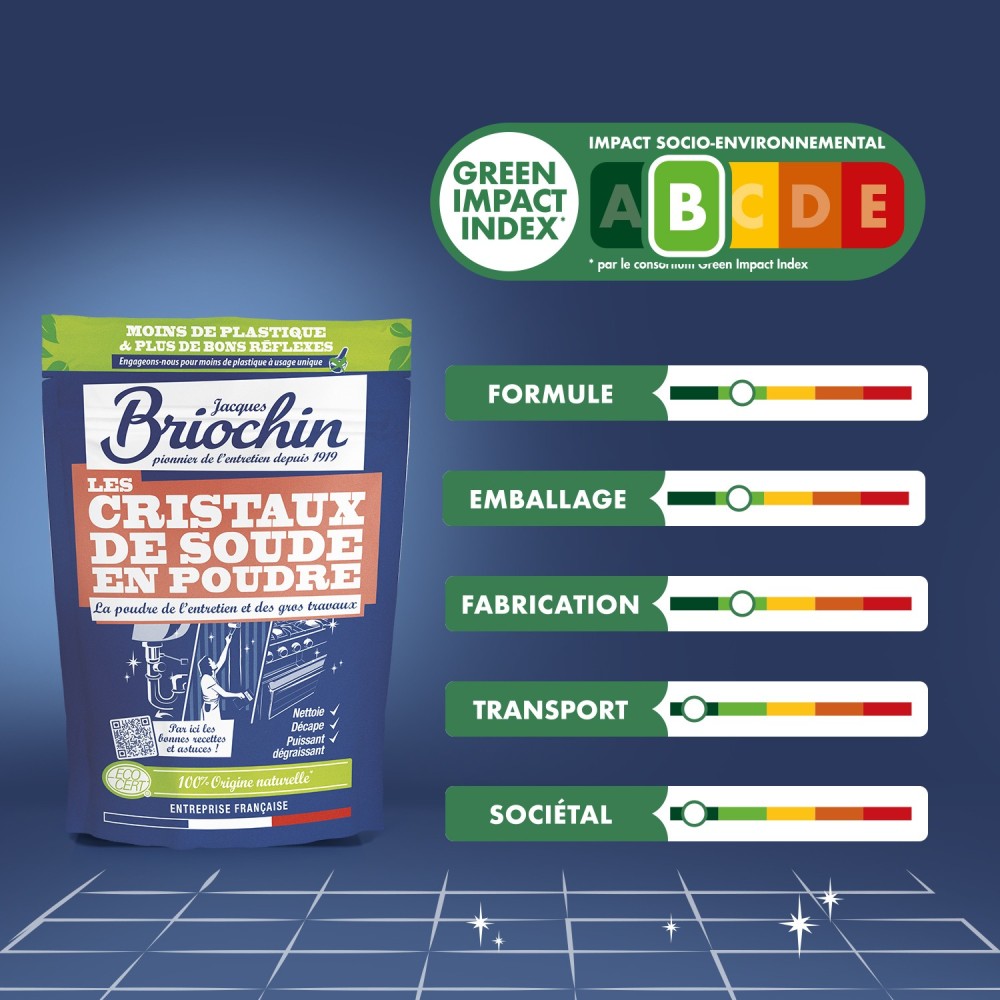 Acheter Cristaux de soude en sachet Doypack