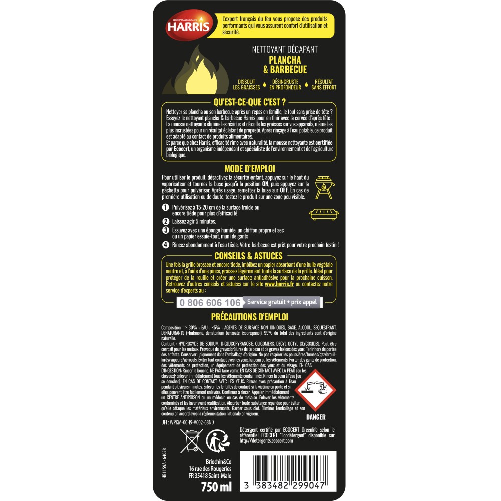 Acheter Mousse décapante plancha & barbecue 750ml