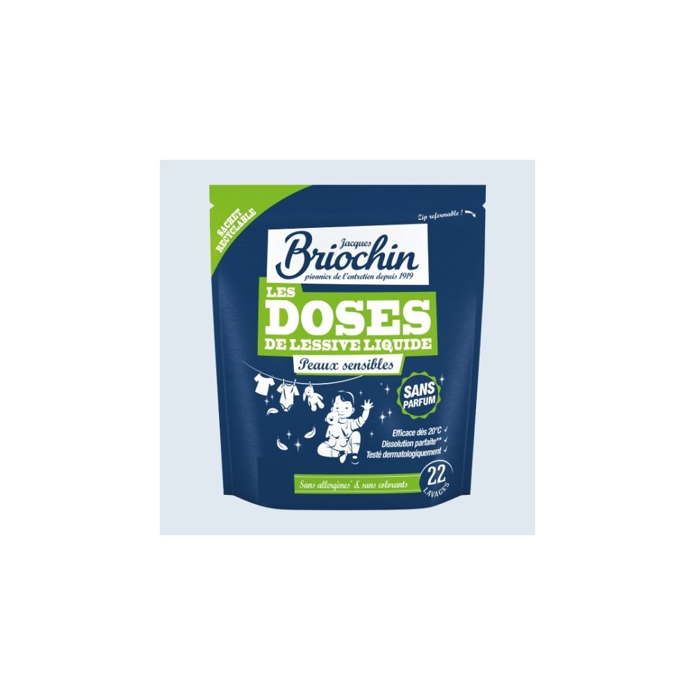 Acheter 22 doses Lessive Liquide Peaux Sensibles