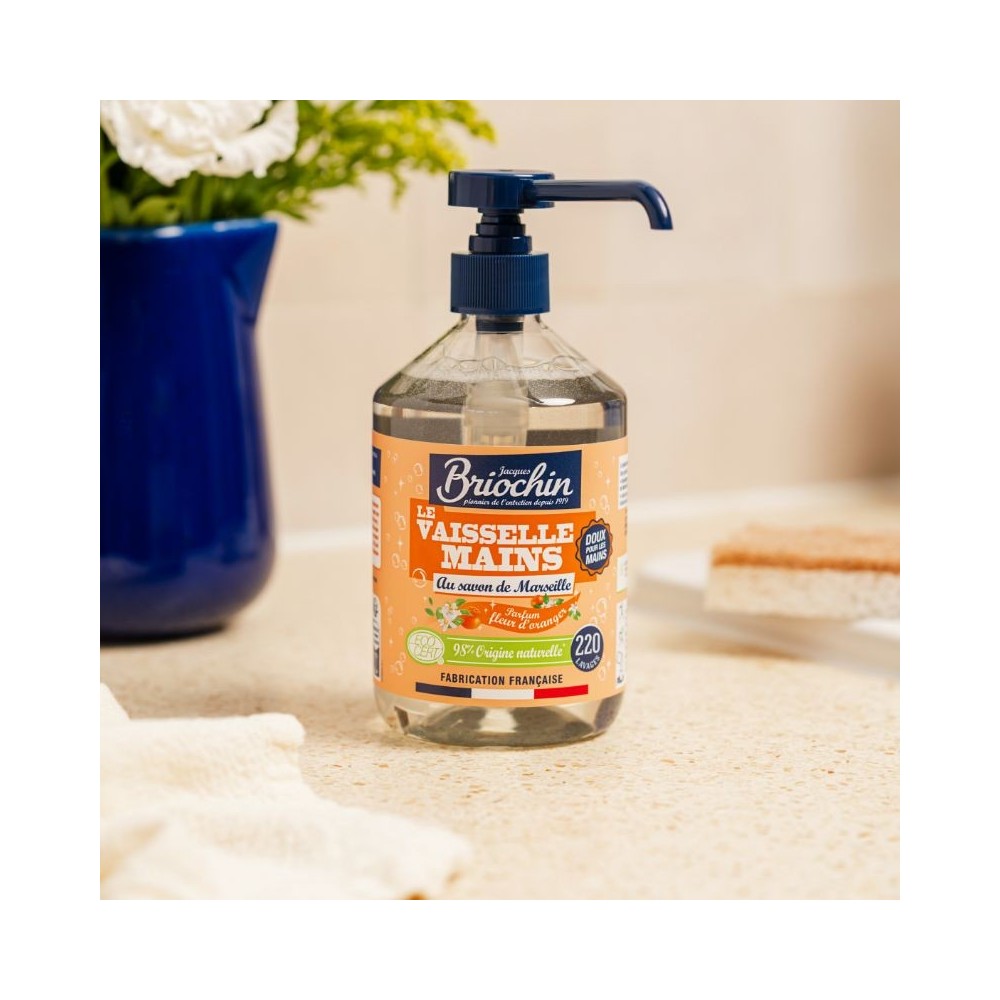 Acheter Liquide Vaisselle Mains Savon de Marseille & fleur d'oranger Ecocert