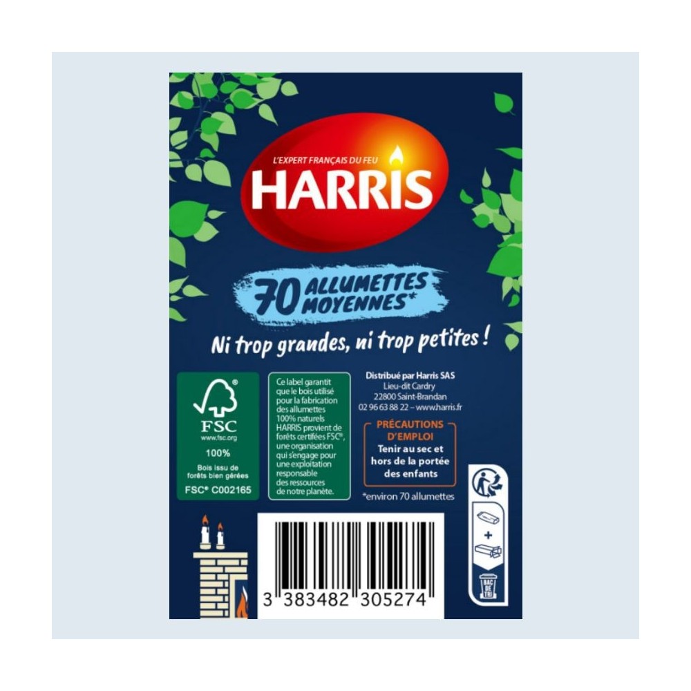 Acheter 70 Allumettes moyennes certifiées FSC®