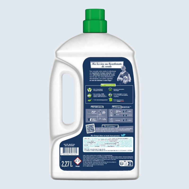 Acheter Lessive au bicarbonate 50 lavages 2,27L
