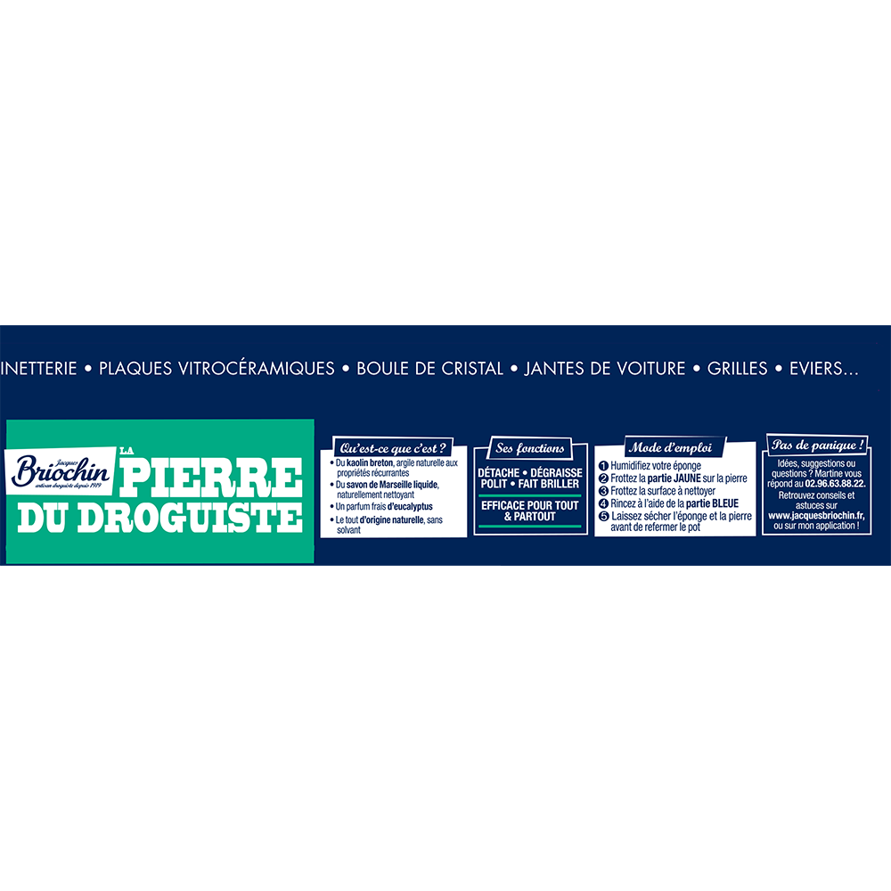Pierre blanche d'argile - Kaolin breton - Certifiée Ecocert