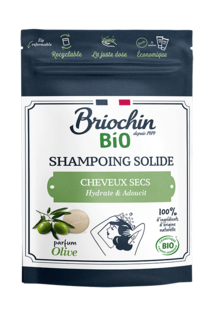Shampoing solide pour cheveux secs - BIO - Parfum olive