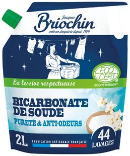 Recharge lessive concentrée au bicarbonate - 2L - Certifié Ecocert