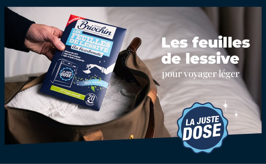 Feuilles de lessive au Bicarbonate parfum Brise végétale