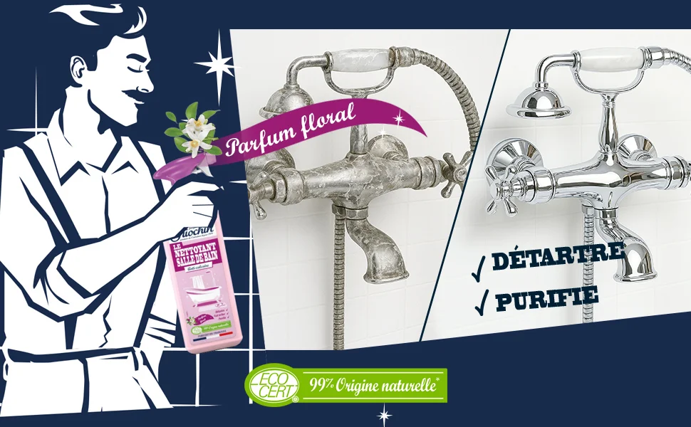 Nettoyant salle de bain 3-en-1