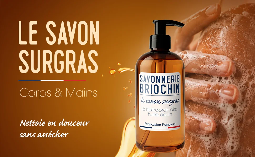 Le savon surgras à l'extraordinaire huile de lin